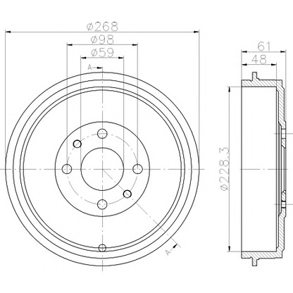 Photo Brake Drum PAGID 61343