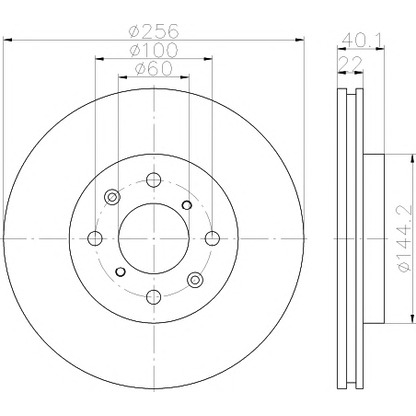 Photo Brake Disc PAGID 55328