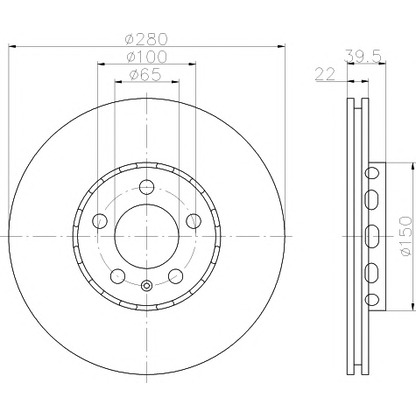 Photo Brake Disc PAGID 50201