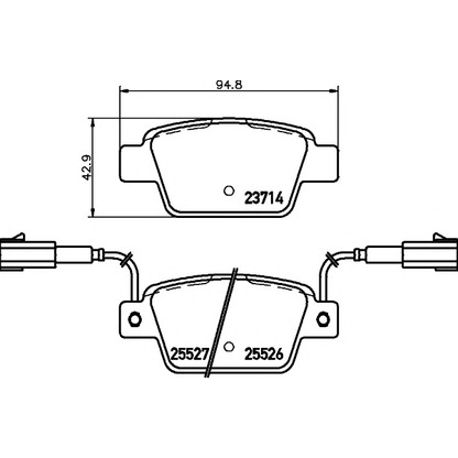 Foto Kit pastiglie freno, Freno a disco PAGID T2207