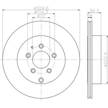 Photo Brake Disc PAGID 55236