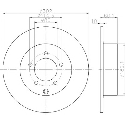 Photo Brake Disc PAGID 55551