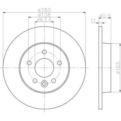 Photo Brake Disc PAGID 55556