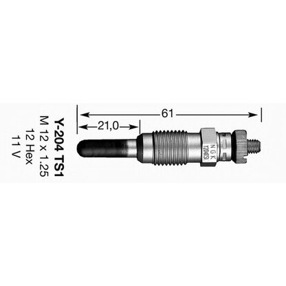 Photo Glow Plug NGK 3829