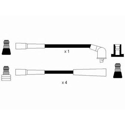 Zdjęcie Zestaw przewodów zapłonowych NGK 0701