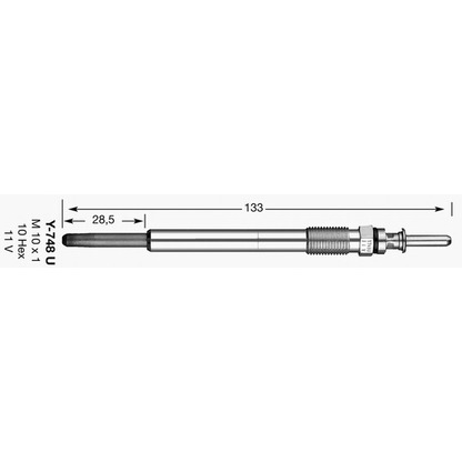 Photo Glow Plug NGK 6649