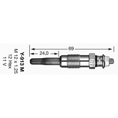 Foto Bujía de precalentamiento NGK 3965