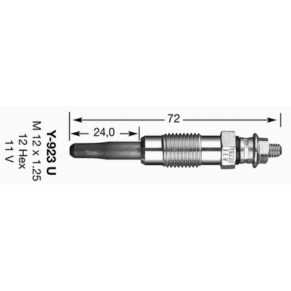 Photo Glow Plug NGK 3380