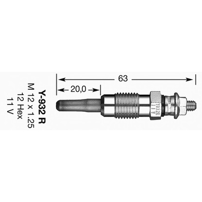 Zdjęcie Żwieca żarowa NGK 4956