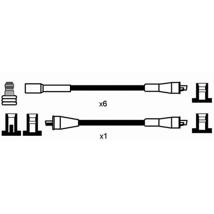 Foto Juego de cables de encendido NGK 0829