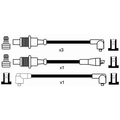 Photo Ignition Cable Kit NGK 7156