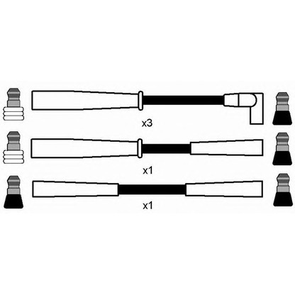 Фото Комплект проводов зажигания NGK 7389
