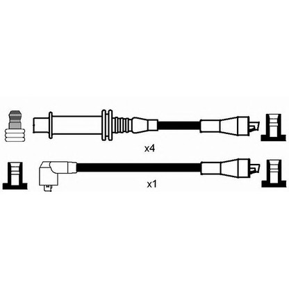 Photo Ignition Cable Kit NGK 7374