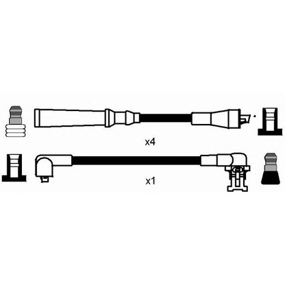 Photo Kit de câbles d'allumage NGK 8840