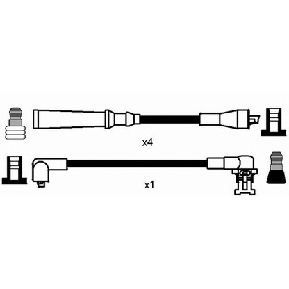 Photo Ignition Cable Kit NGK 8481