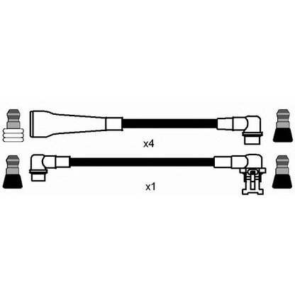 Photo Ignition Cable Kit NGK 8472