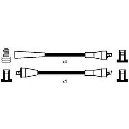 Photo Ignition Cable Kit NGK 0899