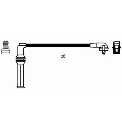 Zdjęcie Zestaw przewodów zapłonowych NGK 0631