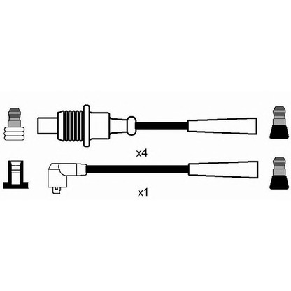 Foto Kit cavi accensione NGK 7176