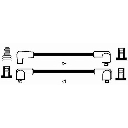 Foto Kit cavi accensione NGK 0543