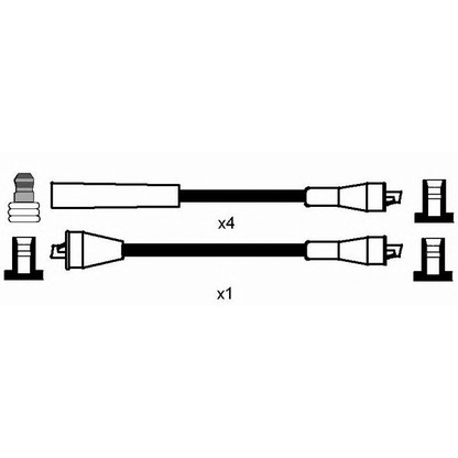 Photo Ignition Cable Kit NGK 0772