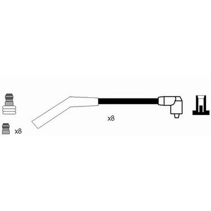 Foto Zündleitungssatz NGK 7078