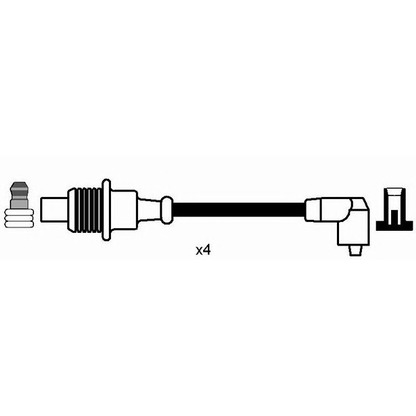 Photo Ignition Cable Kit NGK 7275