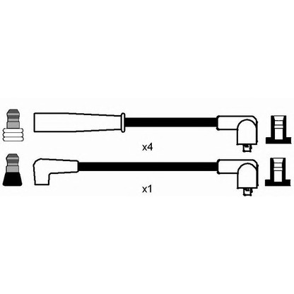 Foto Kit cavi accensione NGK 7366