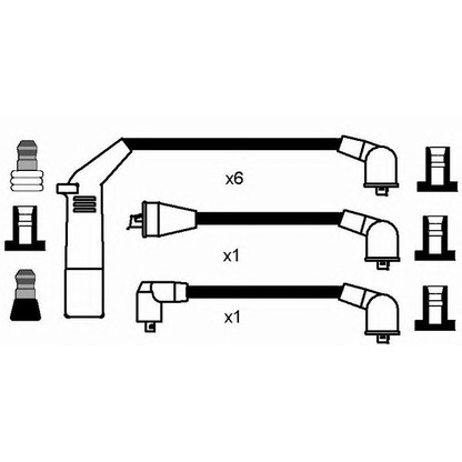 Photo Ignition Cable Kit NGK 8286