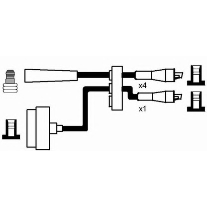 Photo Kit de câbles d'allumage NGK 0530
