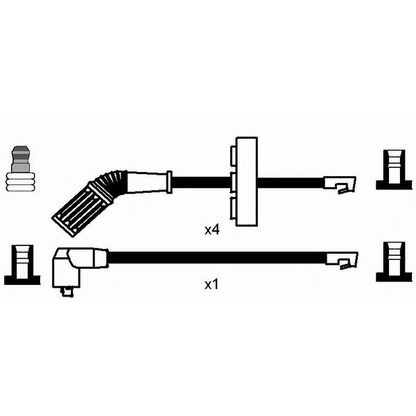 Photo Ignition Cable Kit NGK 7201