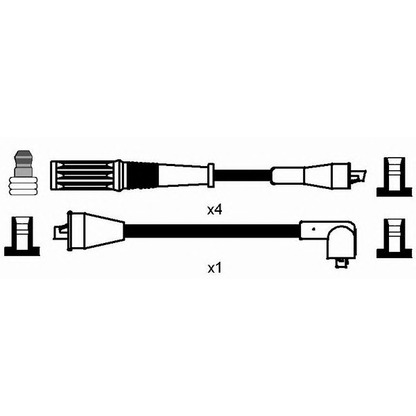 Foto Zündleitungssatz NGK 7291