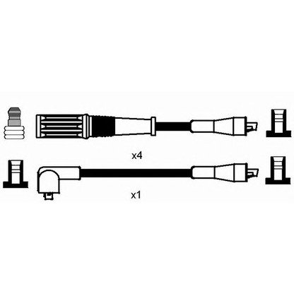 Photo Kit de câbles d'allumage NGK 8502