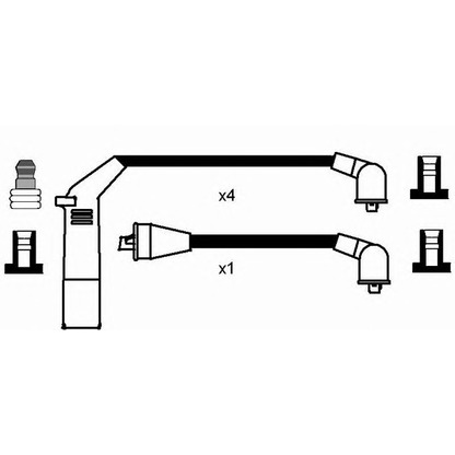 Foto Kit cavi accensione NGK 0710