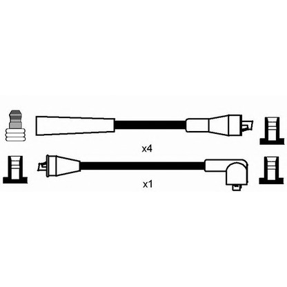 Foto Juego de cables de encendido NGK 0627