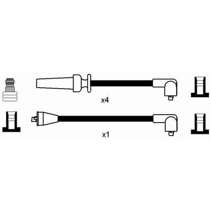 Photo Ignition Cable Kit NGK 8461