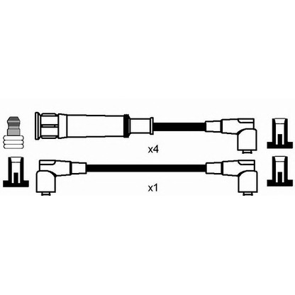 Photo Kit de câbles d'allumage NGK 0556