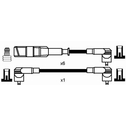 Photo Ignition Cable Kit NGK 0954