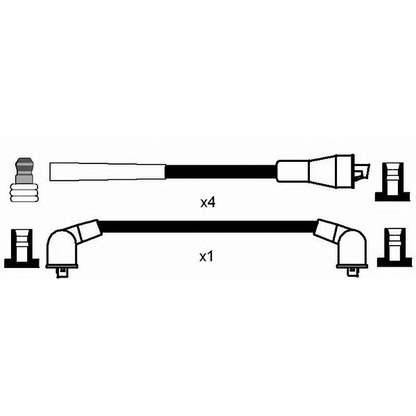 Photo Ignition Cable Kit NGK 8568