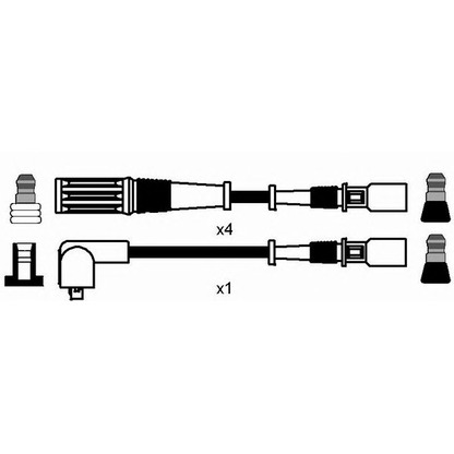 Foto Zündleitungssatz NGK 7207