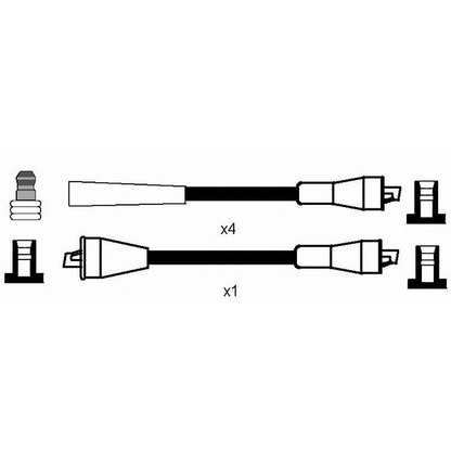 Photo Ignition Cable Kit NGK 0661