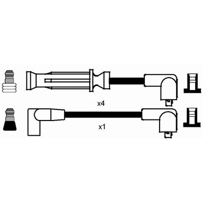 Photo Ignition Cable Kit NGK 8267