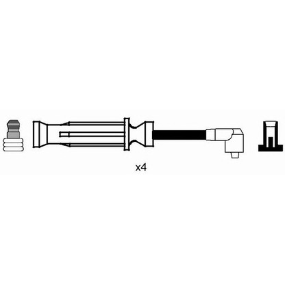 Photo Ignition Cable Kit NGK 8266