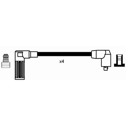 Photo Ignition Cable Kit NGK 8193