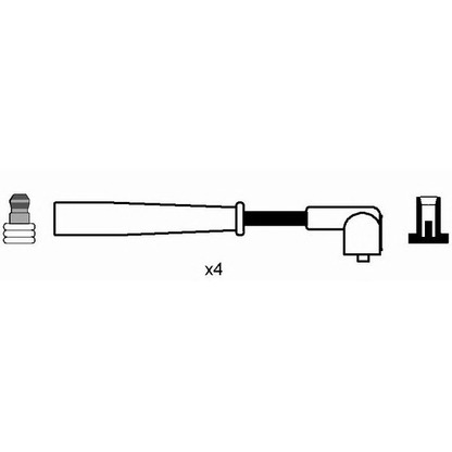 Photo Ignition Cable Kit NGK 0885