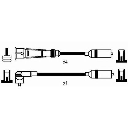 Photo Ignition Cable Kit NGK 0502