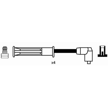 Foto Kit cavi accensione NGK 44280