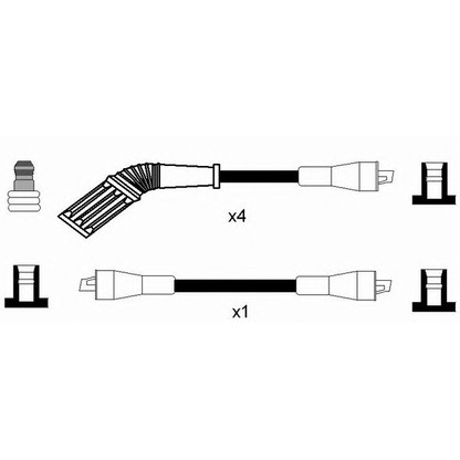 Photo Ignition Cable Kit NGK 7208