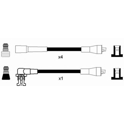 Zdjęcie Zestaw przewodów zapłonowych NGK 8253