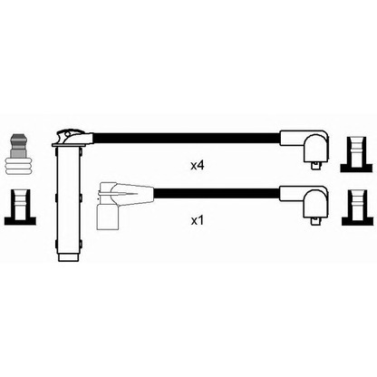 Photo Ignition Cable Kit NGK 2585